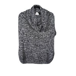 New York & Co Knitted Gray Mock Neck Pullover Poncho Women's Size  L/XL